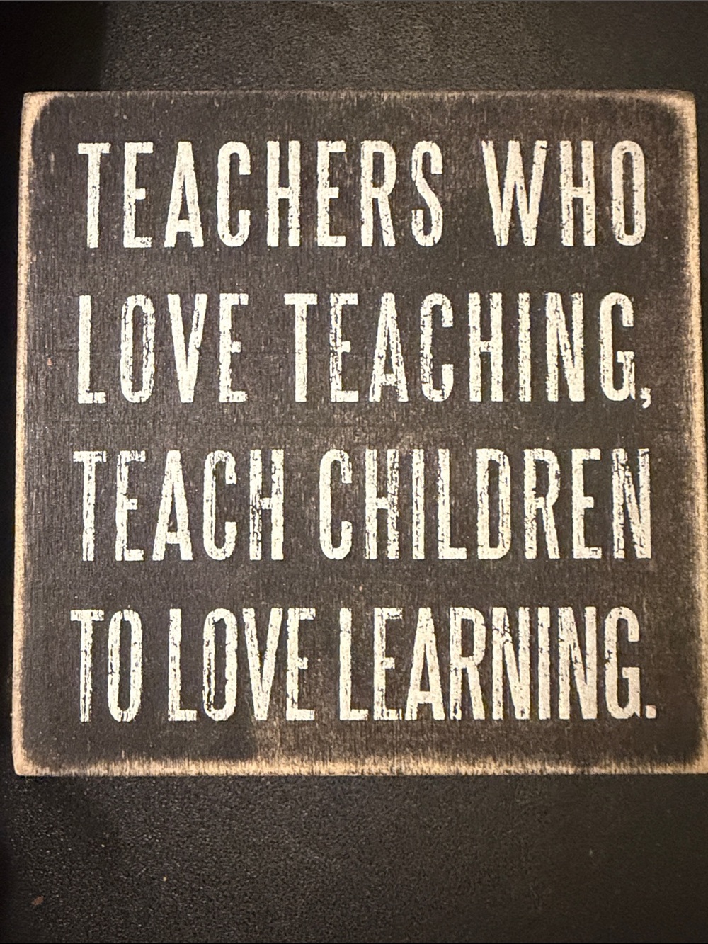 Teachers Who Love Teaching trinket box - Black & White
